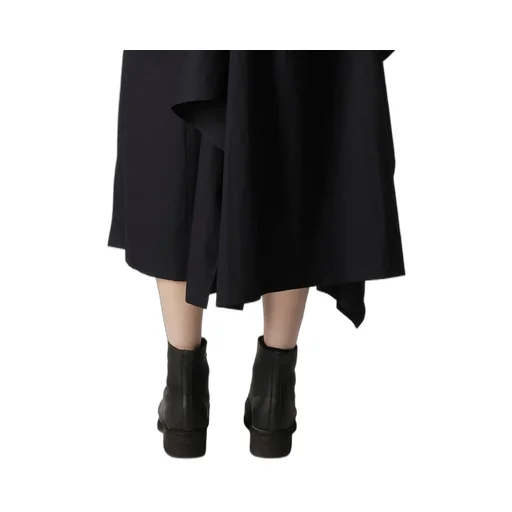 Cotton Broad Draped Shirt Dress