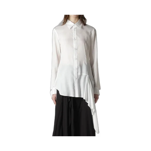 Cellulose Lawn L Draped Blouse