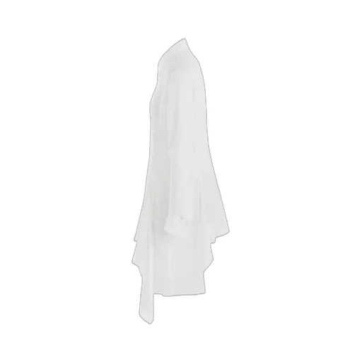 Cellulose Lawn L Draped Blouse