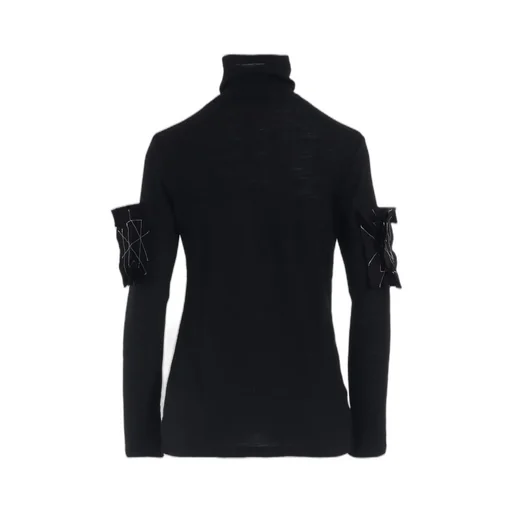 Airy Span Weak Milled Turtleneck Long T-D