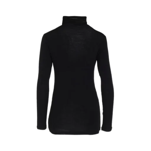 Wool Chiffon Highneck Long T B