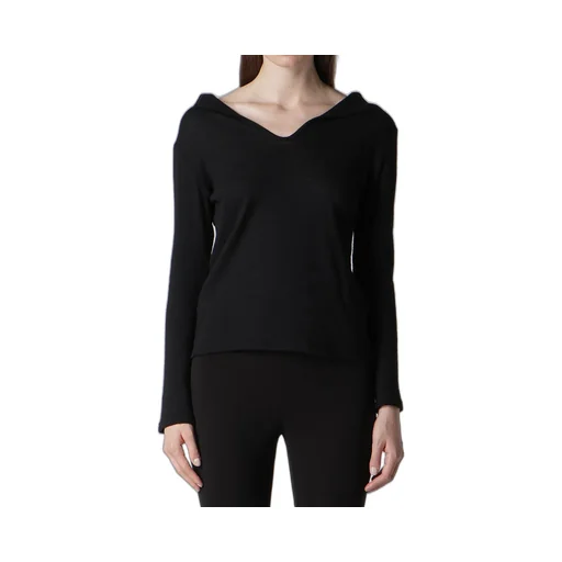 Airy Spun Light Milled Backside Lace Up T-Shirt