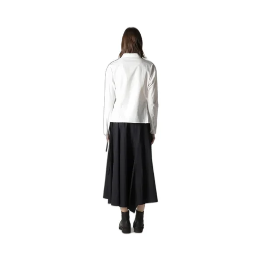 Cotton Broad Paneled Short Blouse
