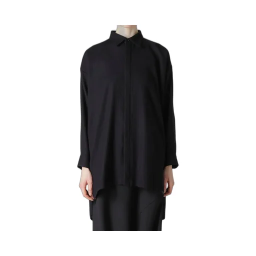Wool Viyella Double Placket Blouse