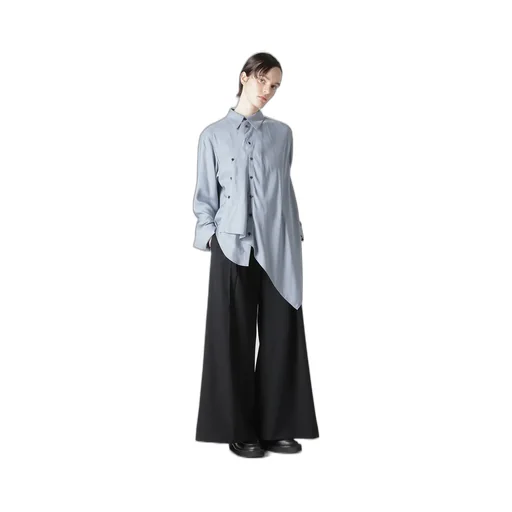 Ry Lawn Unbalance Draped Blouse