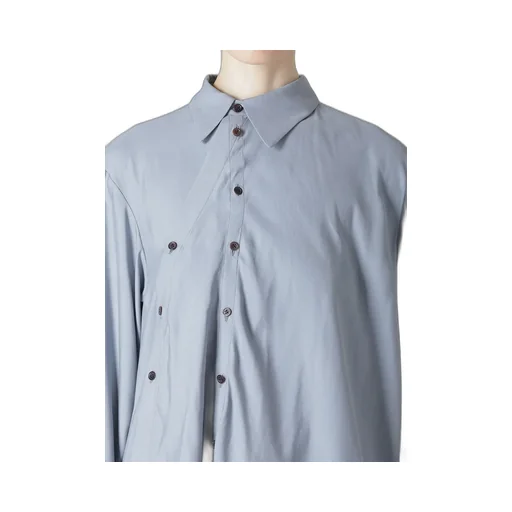 Ry Lawn Unbalance Draped Blouse