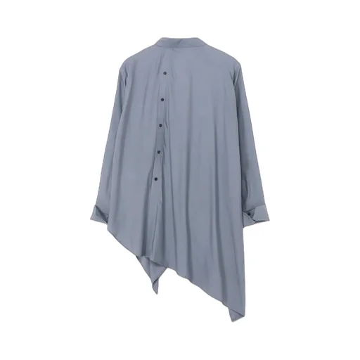 Ry Lawn Unbalance Draped Blouse