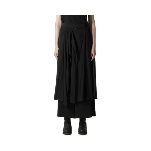 Ta/Pe Crepe De Chine 2 Layered Flare Pants