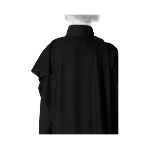 Washable Wool Stole Detail Long Blouse