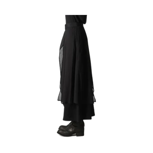 Ta/Pe Crepe De Chine 2 Layered Flare Pants