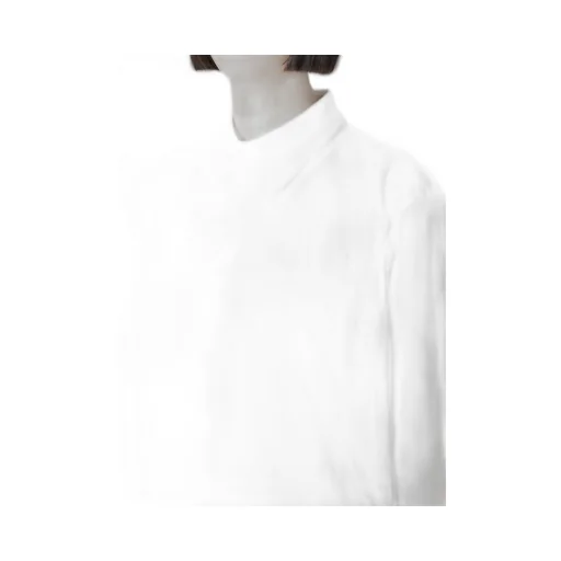 Cu/Mo Kersey Unbalance Draped Blouse