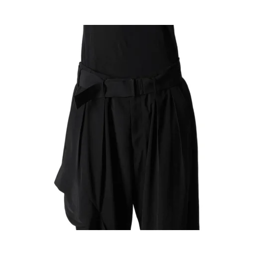 Ta/Pe Crepe De Chine R Draped Wide Pants