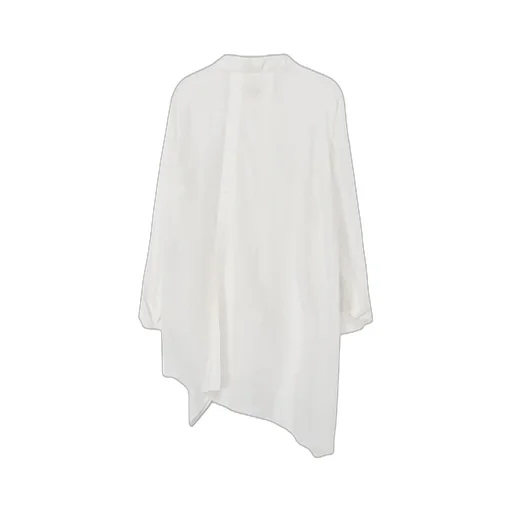 Cu/Mo Kersey Unbalance Draped Blouse