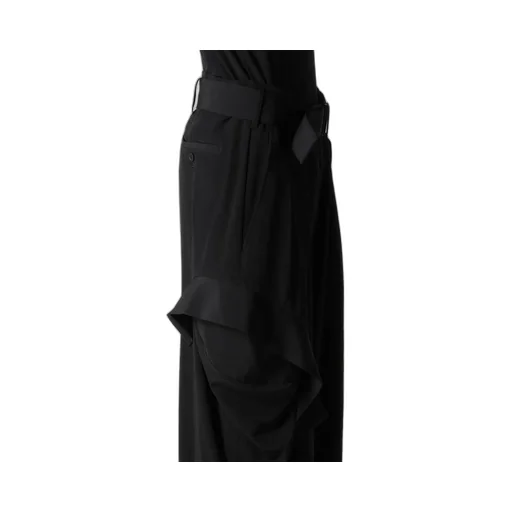 Ta/Pe Crepe De Chine R Draped Wide Pants