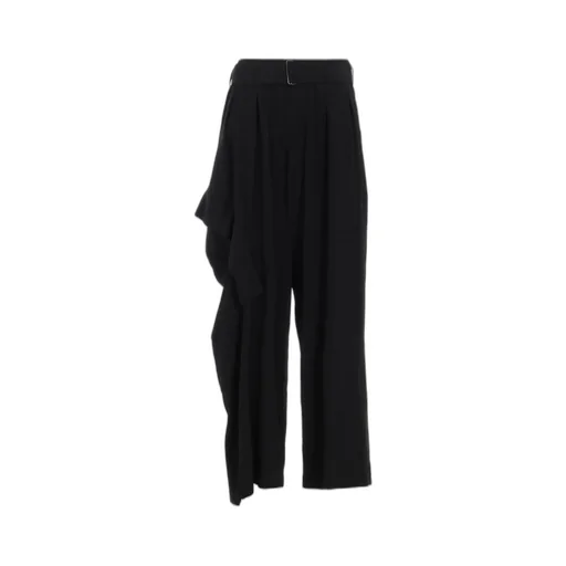 Ta/Pe Crepe De Chine R Draped Wide Pants
