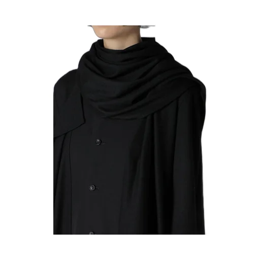 Washable Wool Stole Detail Long Blouse