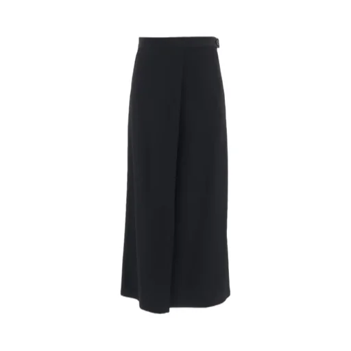 Wool Gabardine Flare Pants