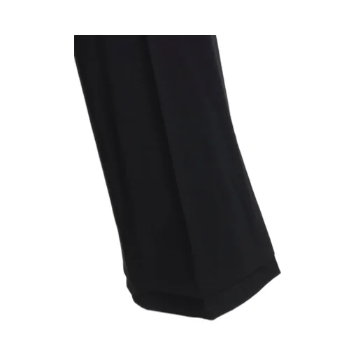 Wool Gabardine Vent Wide Pants