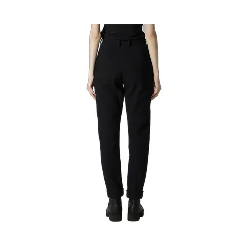 Shrinked Wool Serge Cuffed Hem Pants