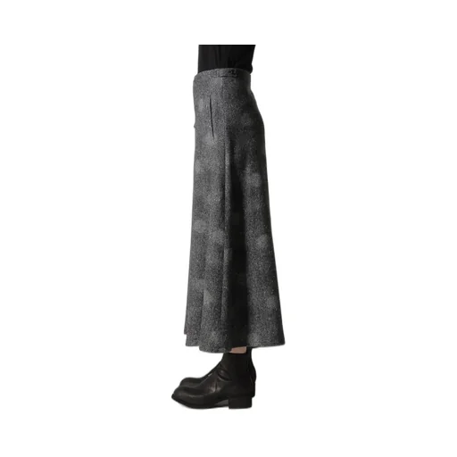 Wool Shadow Dot Flare Pants