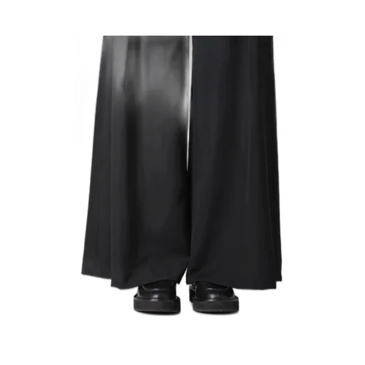 Gabardine Layered-Like Wide Pants