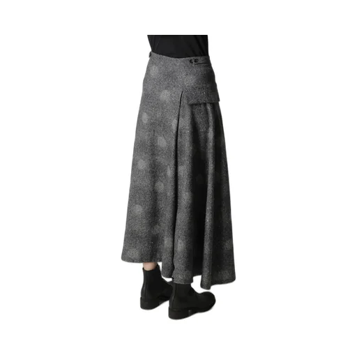 Wool Shadow Dot Flare Pants