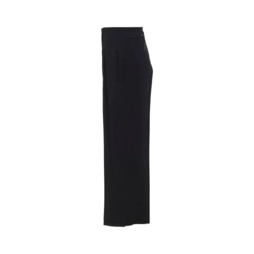 Wool Gabardine Vent Wide Pants