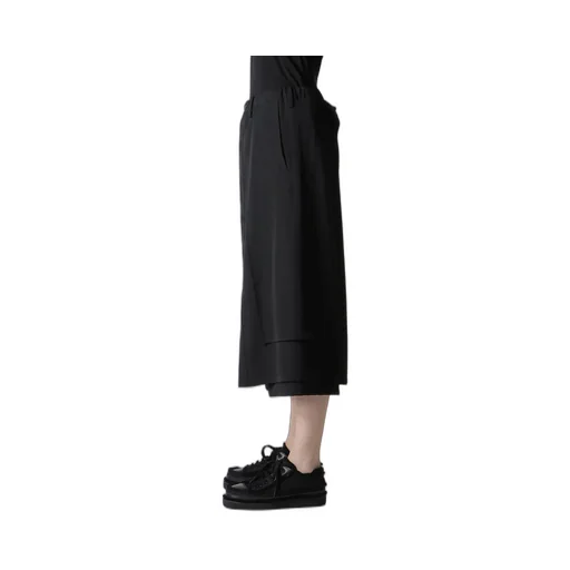Gabardine F Button Wrap Pants