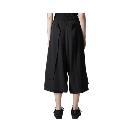 Gabardine F Button Wrap Pants
