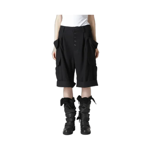 Flannel Short Cargo Pants
