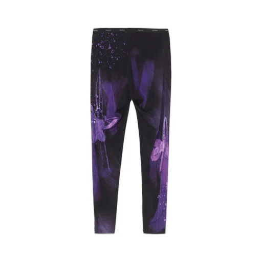 Purple B Pattern Basic Leggings