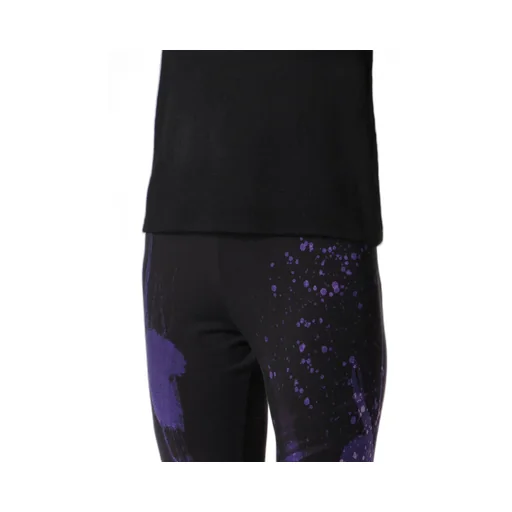 Purple B Pattern Basic Leggings