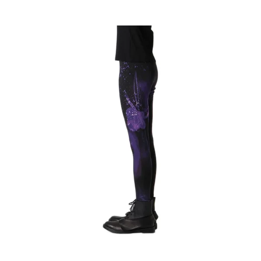 Purple B Pattern Basic Leggings