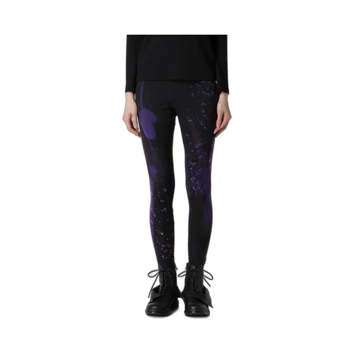 Purple B Pattern Basic Leggings