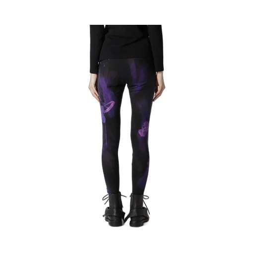 Purple B Pattern Basic Leggings