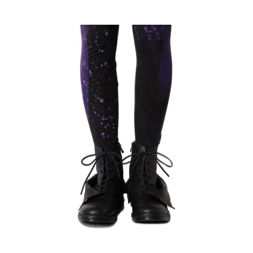 Purple B Pattern Basic Leggings
