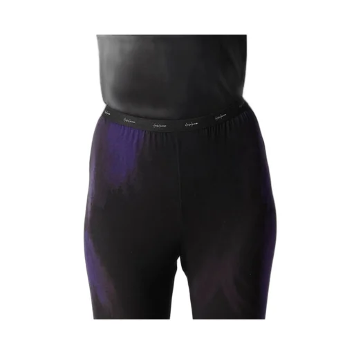 Purple D Pattern Basic Leggings