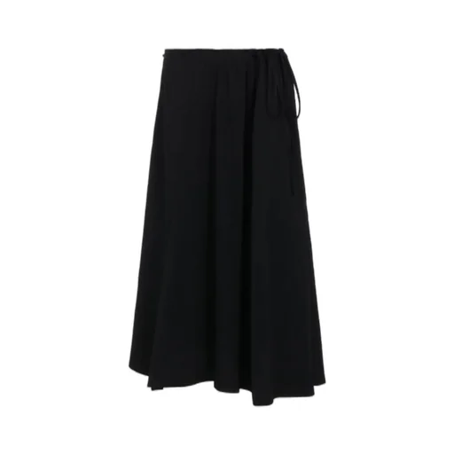Gabardine L Gathered Flare Skirt