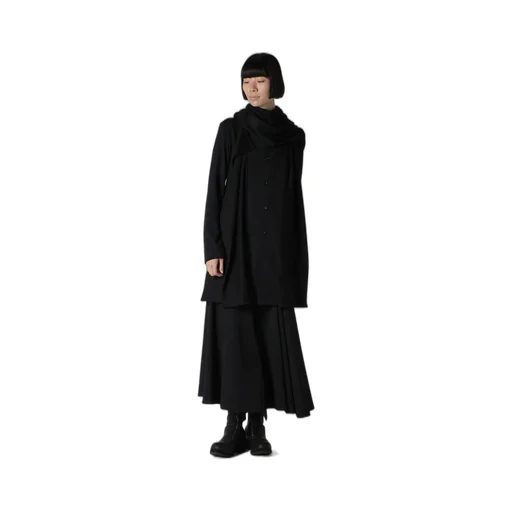 Gabardine L Gathered Flare Skirt