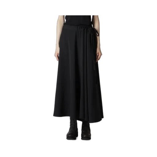 Gabardine L Gathered Flare Skirt