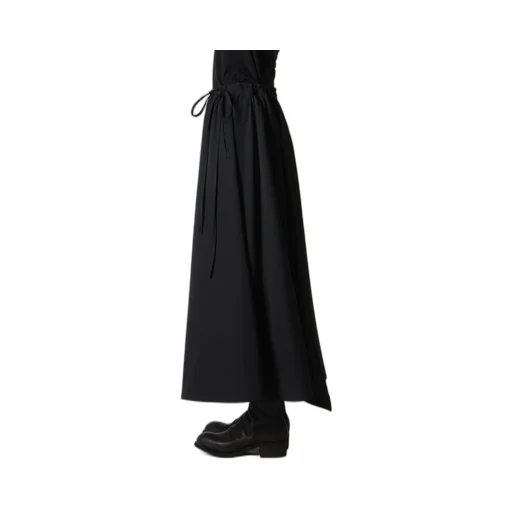 Gabardine L Gathered Flare Skirt