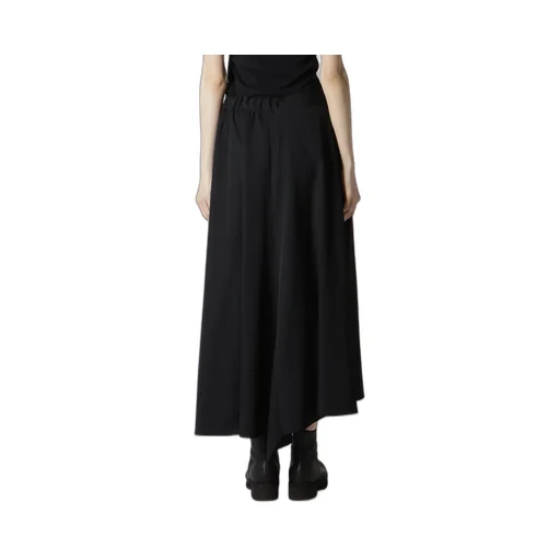 Gabardine L Gathered Flare Skirt