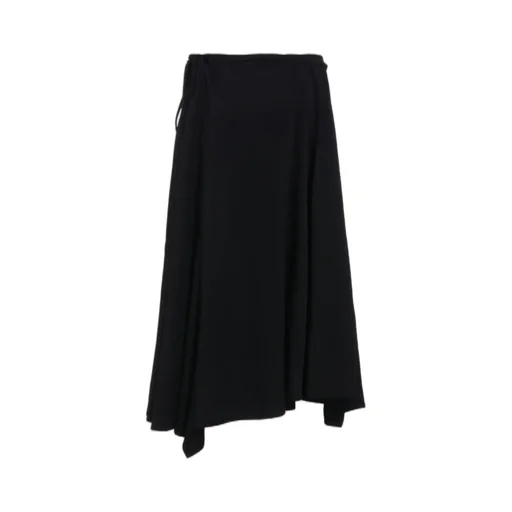 Gabardine L Gathered Flare Skirt