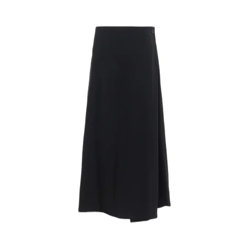 Wool Gabardine Long Skirt