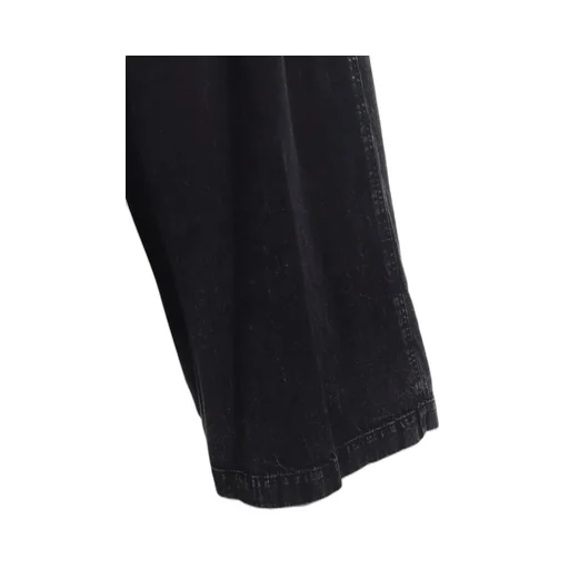 Permanganate Bleached Denim Backside Flared Wide Pants