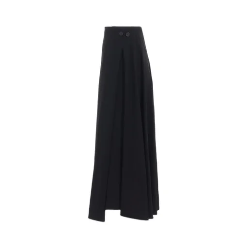 Wool Gabardine Long Skirt