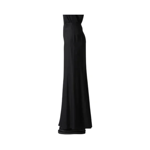 Viscose Twill Diagonal Cutting Long Skirt