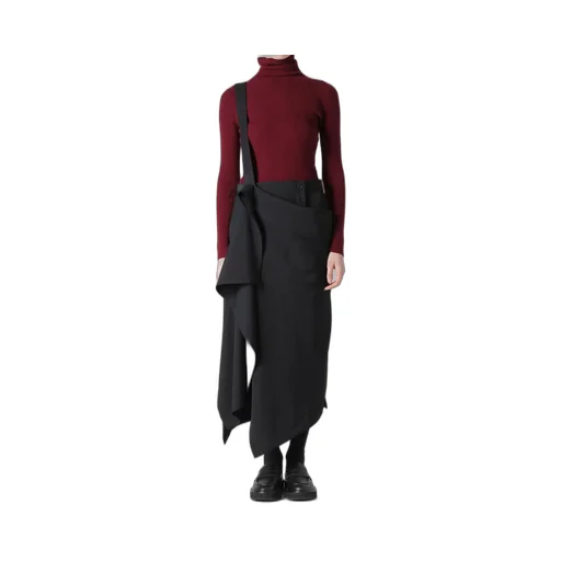 Gabardine 2Way Suspender Skirt