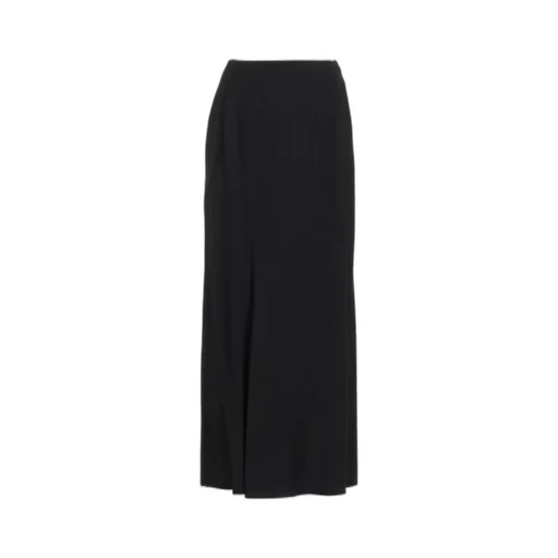 Viscose Twill Diagonal Cutting Long Skirt