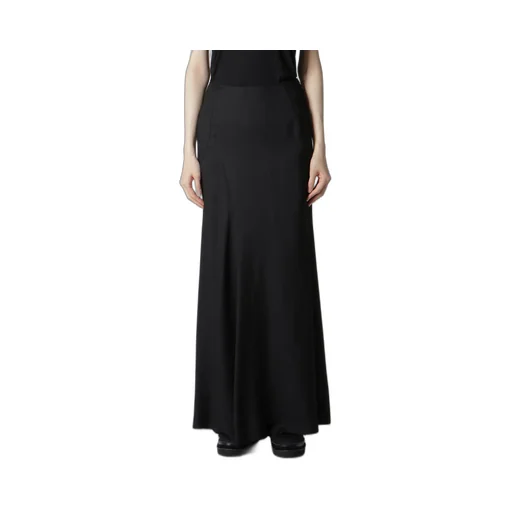 Viscose Twill Diagonal Cutting Long Skirt